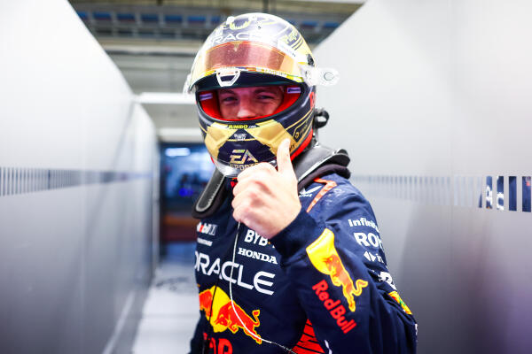 Verstappen kwalificatie duim Brazilië 2023