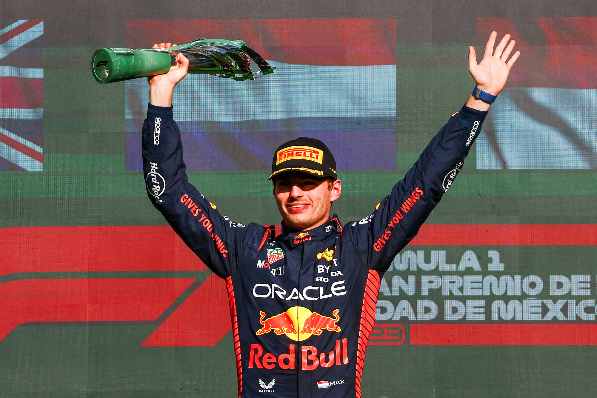 Max Verstappen podium Mexico 2023