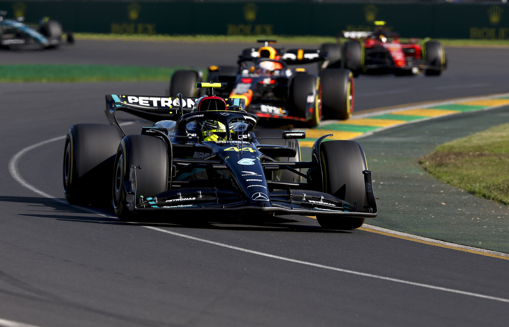 Lewis Hamilton auto zondag Australië 2023
