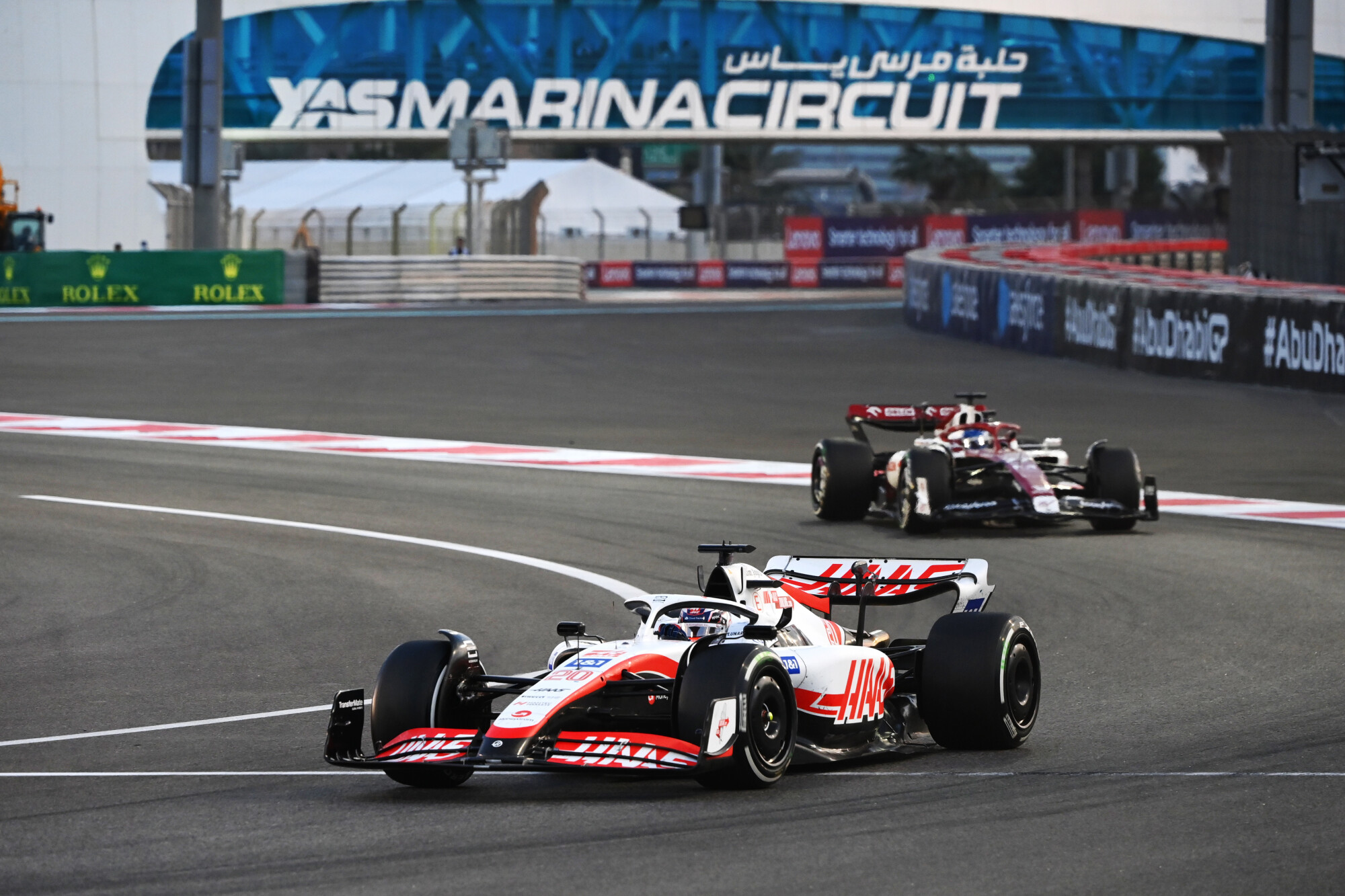 Kevin Magnussen auto zondag Abu Dhabi 2022