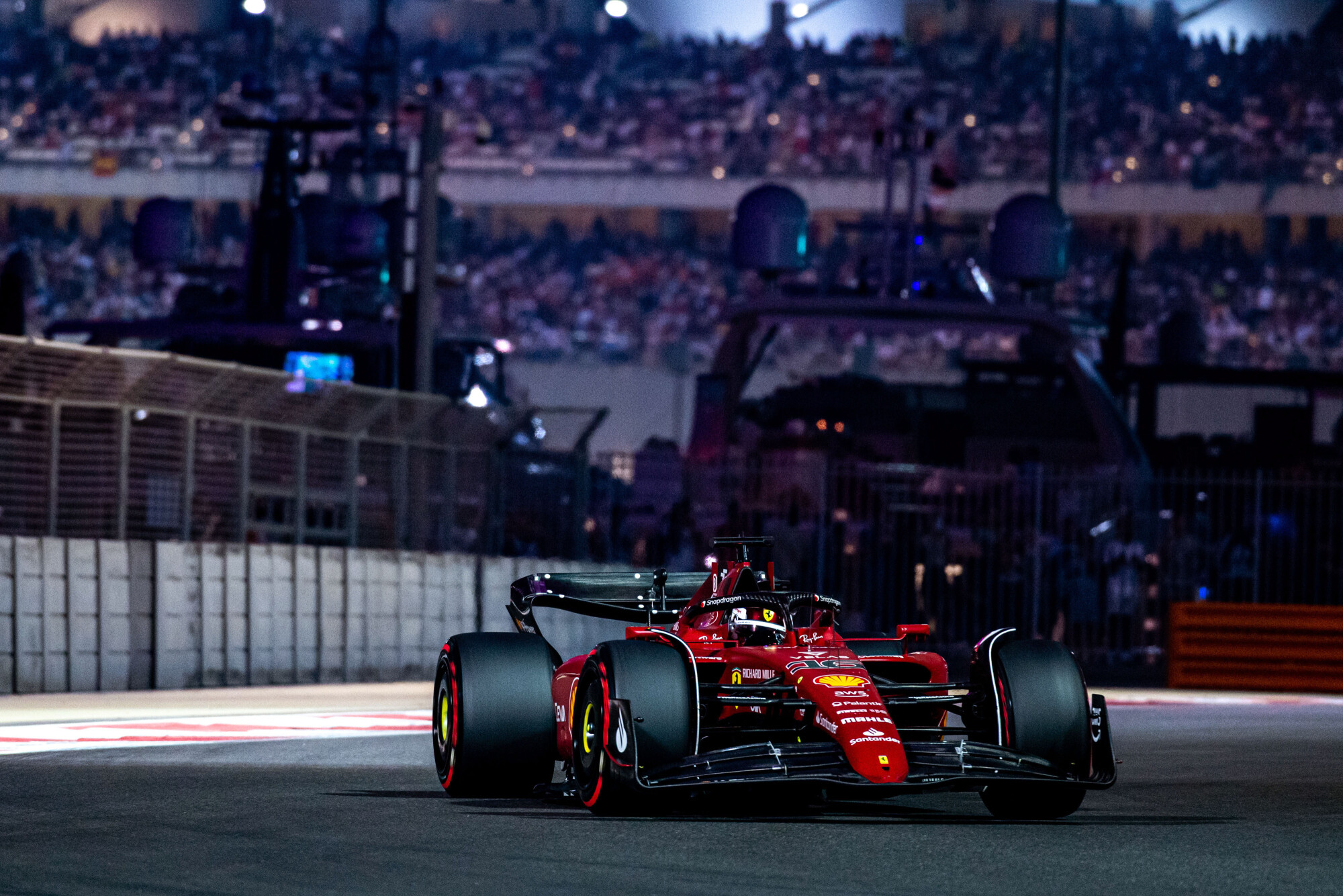 Charles Leclerc auto zaterdag Abu Dhabi 2022