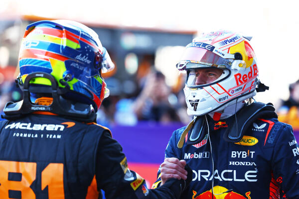 Verstappen en Piastri zaterdag Japan 2023
