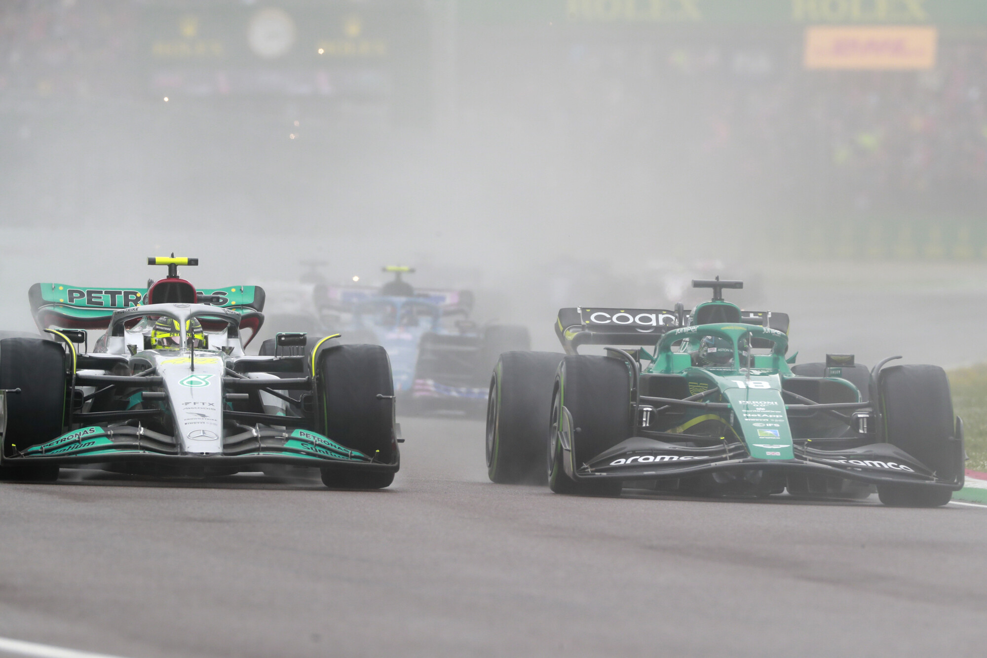 Lance Stroll Aston Martin Hamilton Imola race