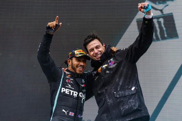 Wolff Hamilton podium