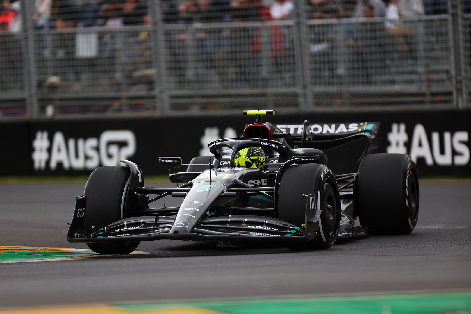 Lewis Hamilton vrijdag Australië