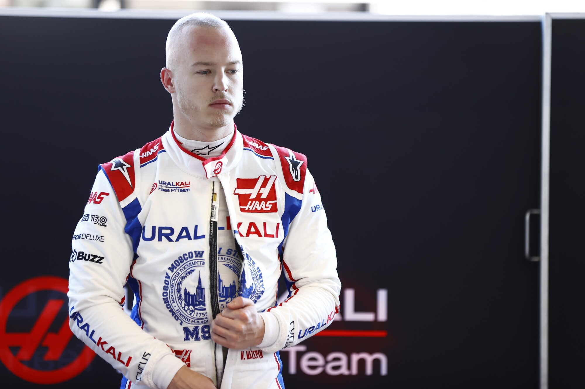 Nikita Mazepin filmdag Haas 2022