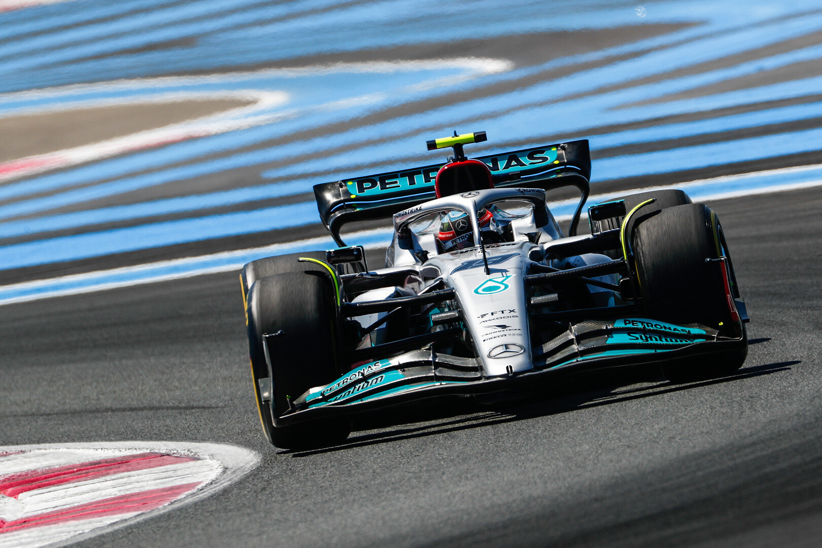 Lewis Hamilton vrijdag Frankrijk